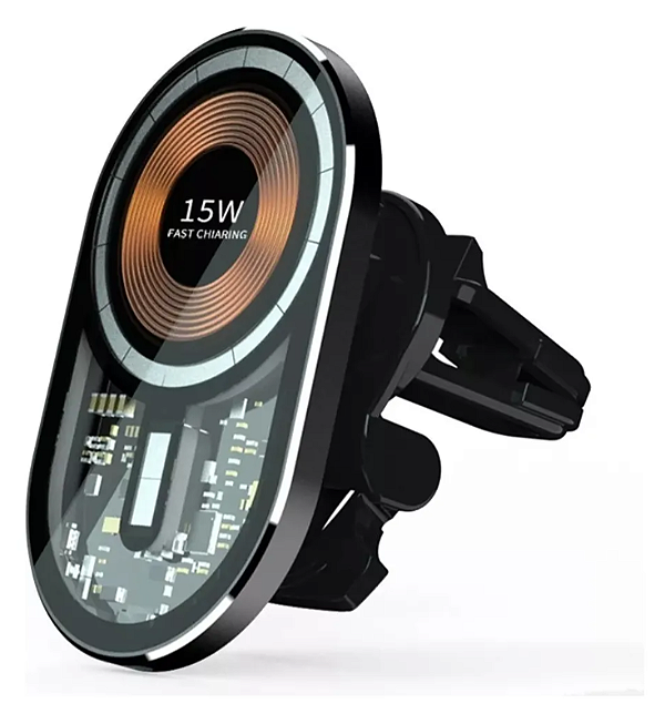 Suporte Magnético Carregador Veicular 15w Para iPhone, Samsung