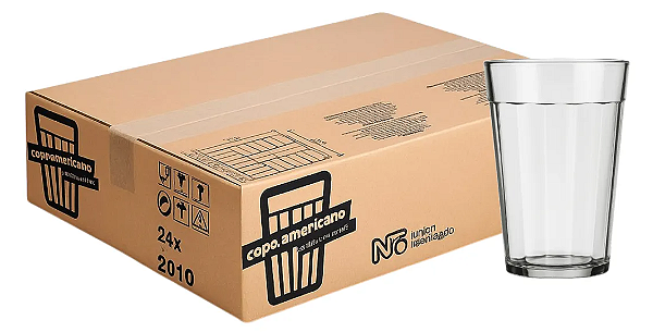 Copo Americano Caixa Com 24 Unidades Nadir 190ml