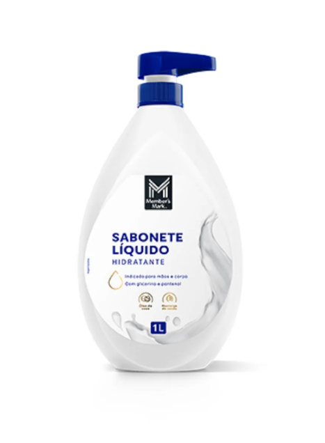 Sabonete Liquido Hidratante Member's Mark 1 Litro-Loreto