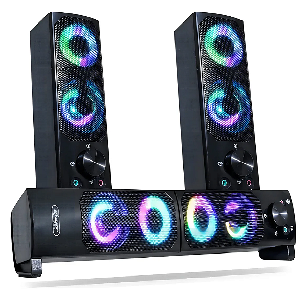 Mini Alto Falante Para PC E Notebooks KP 6041 Caixa Som Knup-Loreto