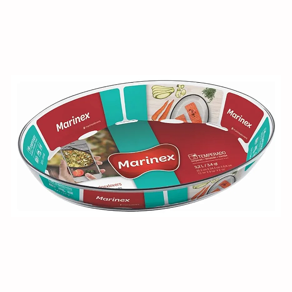 Assadeira Oval Marinex 3,2l-Loreto