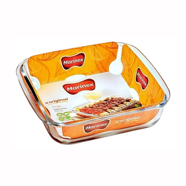 Assadeira Quadrada 1,1L Pequena Marinex-Loreto