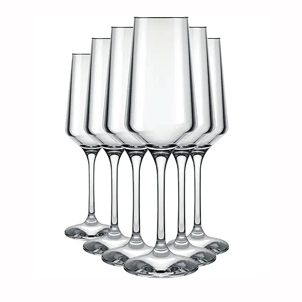 Conjunto de 6 taças de champanhe Brunello 225ml Nadir-Loreto