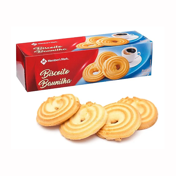 Biscoito De Baunilha Alemão Member's Pacote De Bolacha 400g-Lorerto
