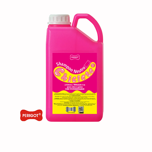Shampoo Chiclete Perigot Profissional Banho Completo Pet 4 L-Loreto