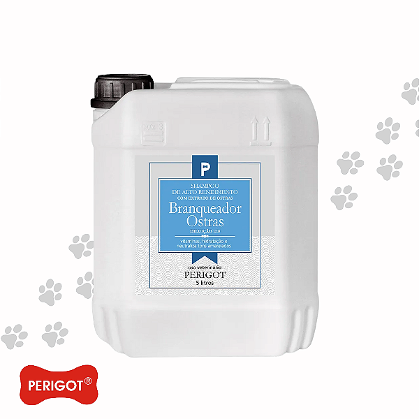 Shampoo Pet Branqueador Ostras Perigot 5 Litros Diluição 1:10-Loreto