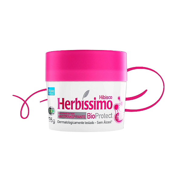 Desodorante Herbíssimo Cremoso Bio Protect Hibisco 55G-Loreto