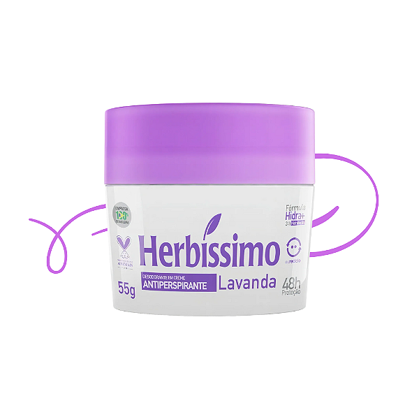 Desodorante Herbíssimo Cremoso Lavanda 55G-Loreto