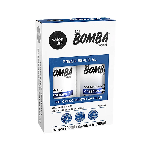 Shampoo+Condicionador Salon Line Hidratante Bomba Original 200ml-Loreto