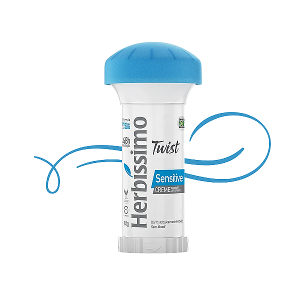 Desodorante Herbíssimo Creme Twist Sensitive 45g-Loreto