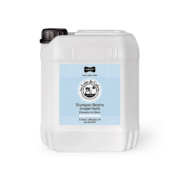 Shampoo Pet Neutro Ao Leite de Cabra Perigot com Eliminador de Odores 5 Litros-Loreto