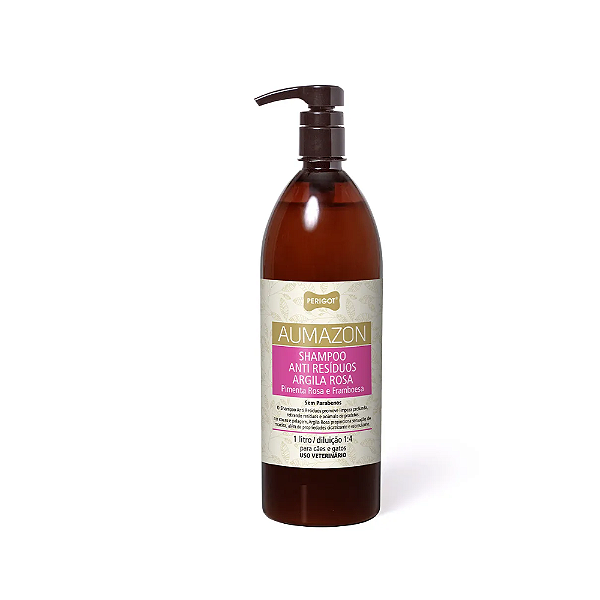 Shampoo Pet Detox Antirresíduos Perigot de Pimenta Rosa e Framboesa 1 L-Loreto