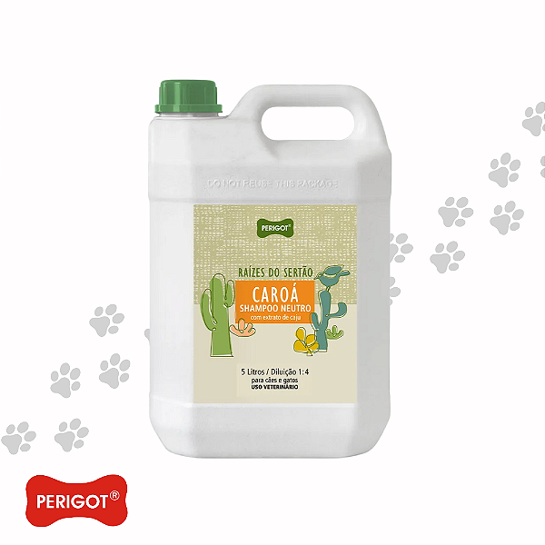 Shampoo Pet Neutro Caroá Raízes do Sertão 5 Litros-Loreto