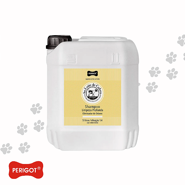 Shampoo Pet Limpeza Profunda Perigot Ao Leite de Cabra 5 litros-Loreto