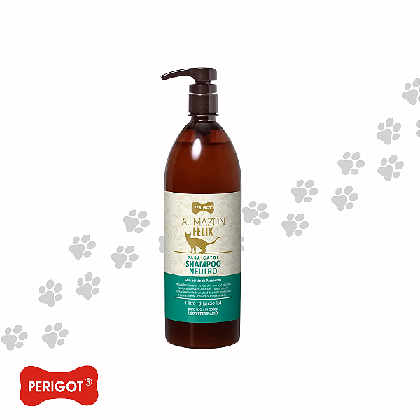 Shampoo Pet Neutro Aumazon Felix Perigot 1 Litro Diluição 1/4-Loreto