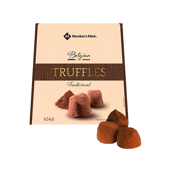 Trufas Belgas Chocolate Tradicional Belgian Truffles 454g-Loreto