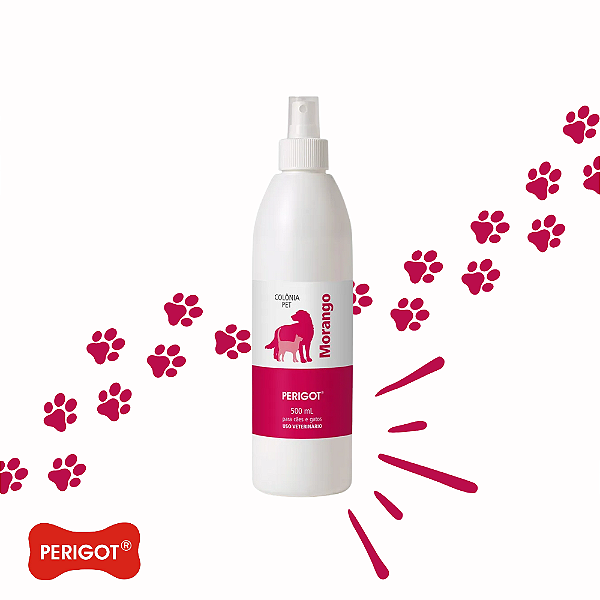 Colônia Pet Perigot Morango 500ml-Loreto