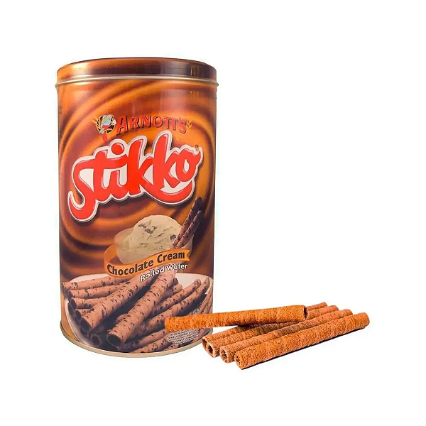Biscoito Wafer Recheados Com Chocolate Cream Lata 330g