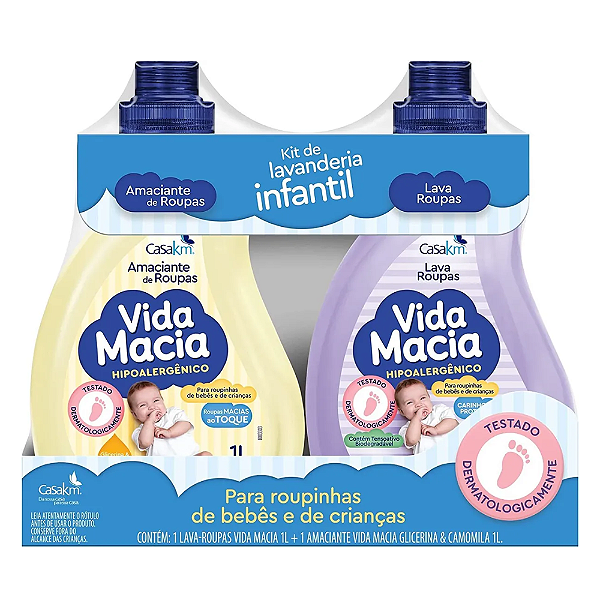 Kit 2 Em 1 Lava Roupas E Amaciante Glicerina Camomila-Loreto