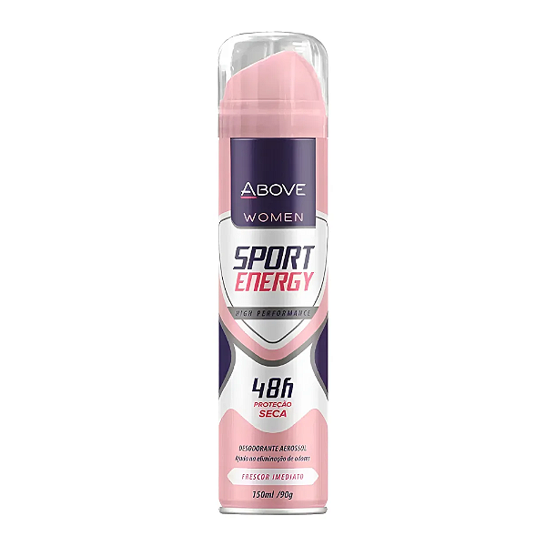 Desodorante Above Women Sport Energy Aerossol 150ml - Proteção 48h-Loreto
