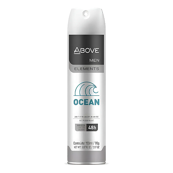 Antitranspirante Ocean 150ml Above Men Amadeirada-Loreto