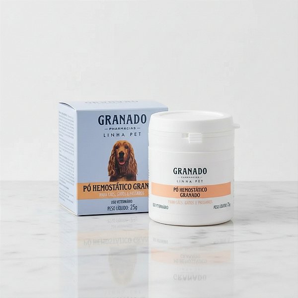 Pó Hemostático Estanca Sangue Granado 25g Cães, Gatos, Aves-Loreto