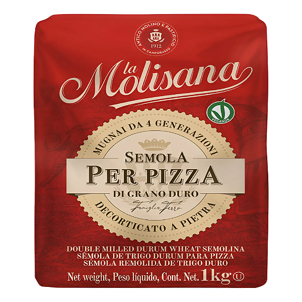 Farinha De Trigo Semola Per Pizza La Molisana 1kg Italiana-Loreto