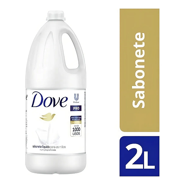 Sabonete líquido Dove Pro Nutrição Profunda fragrância original em líquido 2 L-Loreto