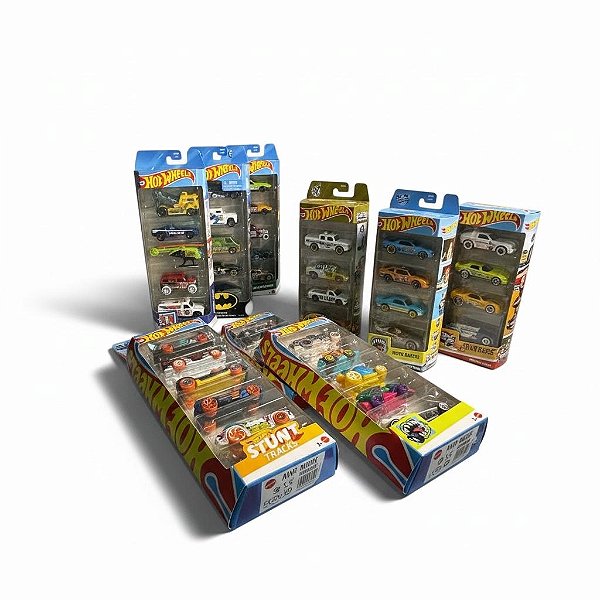 Carrinhos Hot Wheels Pack Cartela C/ 5 - Aleatorios