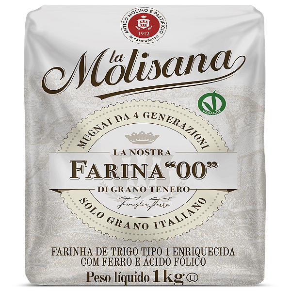 Farinha Trigo Tradicional La Molisana De 1kg Italiana-Loreto