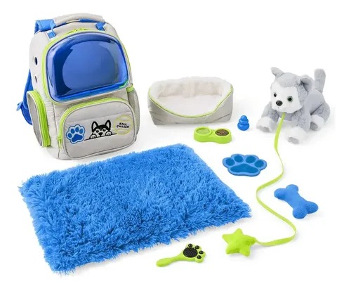Mochila Infantil Transportadora Pet Com 10 Peças - Pet Multi - Multicolorido-loreto
