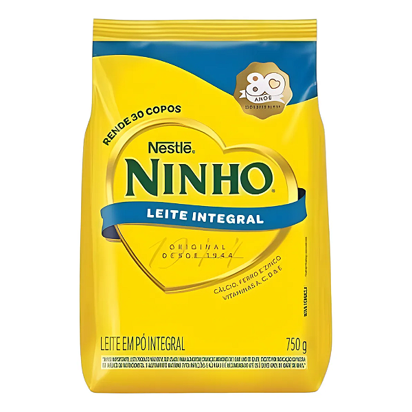 Leite Pó Integral Ninho Pacote 750g-Loreto