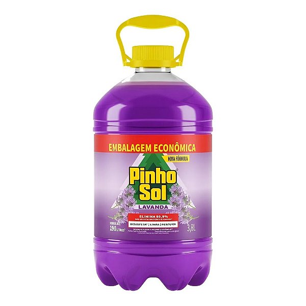 Pinho Sol Perfumado Garrafa - Unidade - 1 - 3.8 L - Lavanda-Loreto