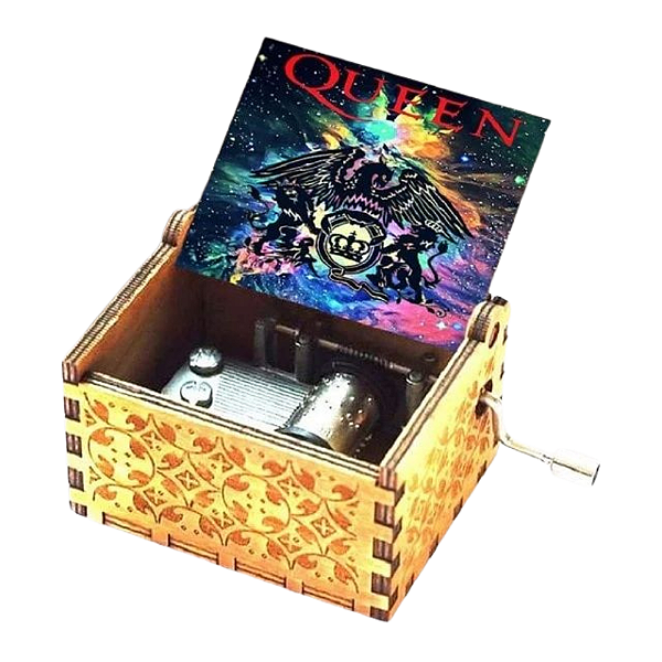 Caixinha de Música Queen - Música Bohemian Rhapsody -Loreto
