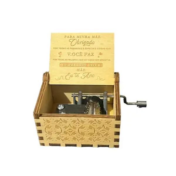 Caixa Musica Manivela Declaração Amor Mãe Presente Sunshine -Loreto