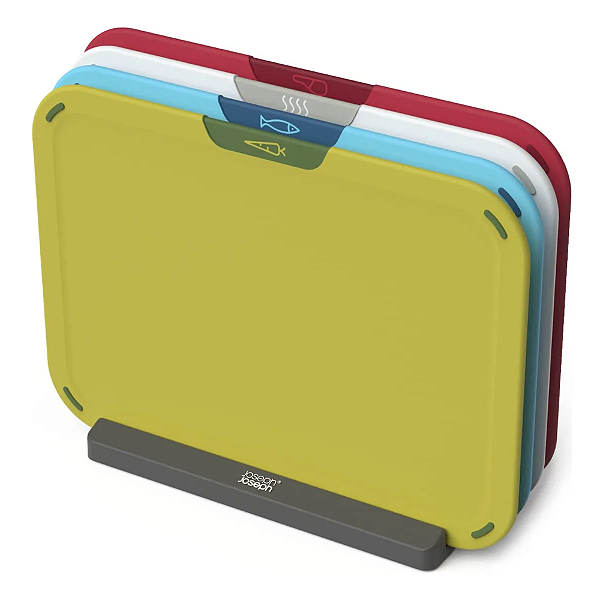 Conjunto De Tábua De Corte 4 Peças Com Suporte De Armazenamento Joseph-loreto