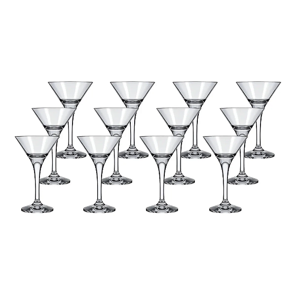 Taça Mini Martini 12 Pc - 100 Ml Cor Transparente