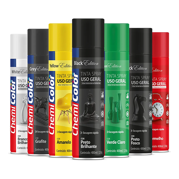 Tinta Uso Geral Spray Para Metal Mdf Plástico Automotivo Cinza Claro