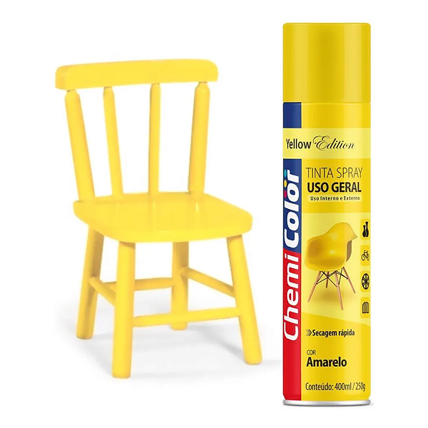 Tinta Spray Uso Geral Chemicolor Amarelo 400ml
