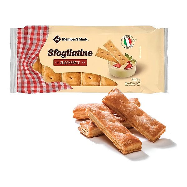 Biscoito Massa Folhada Italiano Doce Sfogliatine Zuccherate