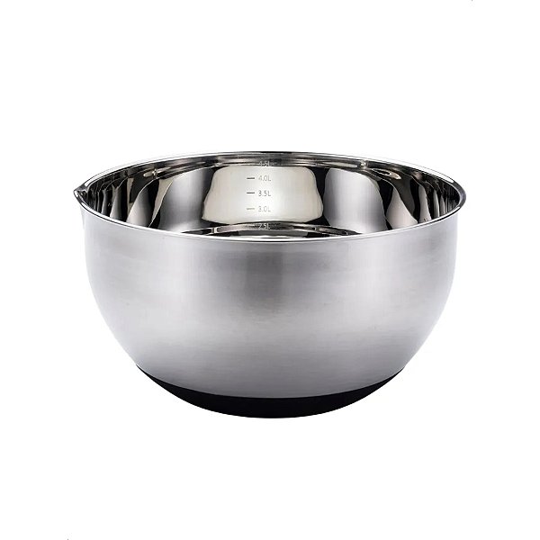 Conjunto Inox 4 Bacia Tigela Jogo Saladeira Bowx Tampa members