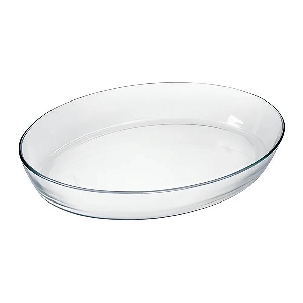 Assadeira Oval Grande Vidro 4 Litros Marinex