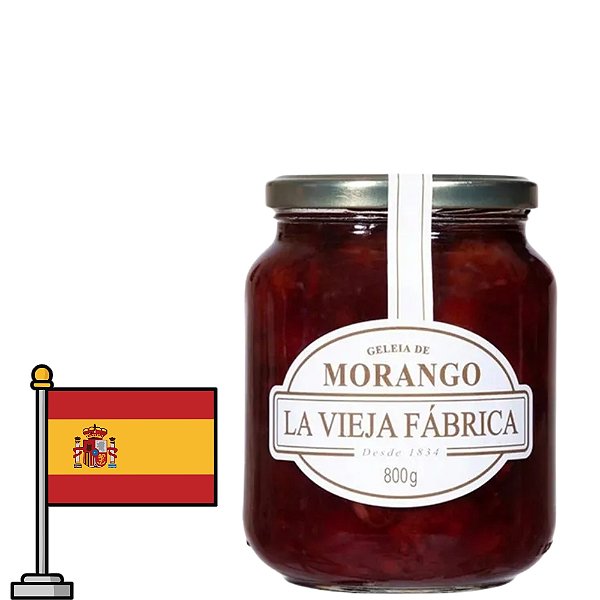 Geleia De Morango La Vieja Fábrica Vidro 800g