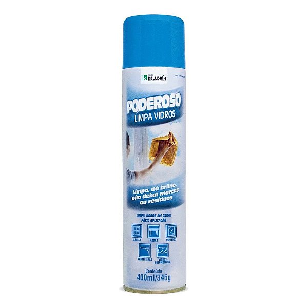 Limpa Vidros Spray Poderoso 400 Ml - Kelldrin