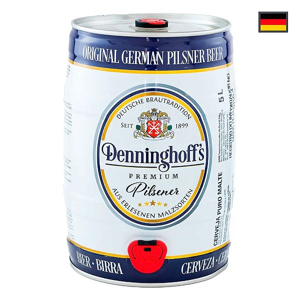 Barril De Cerveja Alemã - Denninghoffs - 5 Litros - Pilsner