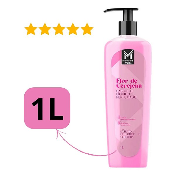 Sabonete Liquido Perfumado Flor De Cerejeira Member's Mark