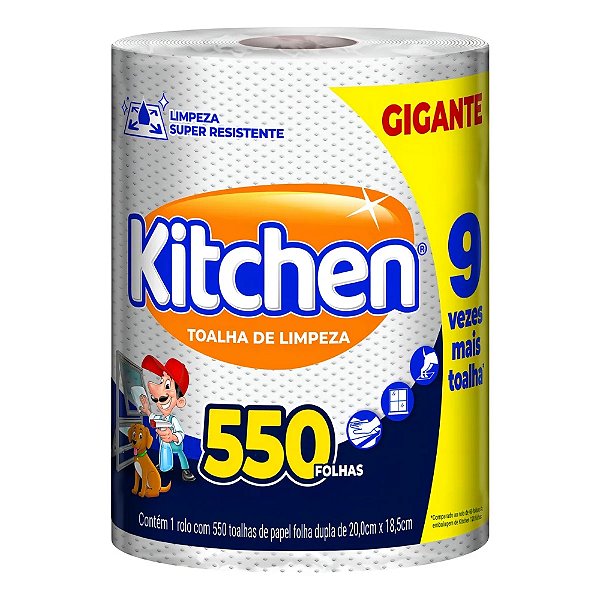 Papel Toalha Kitchen 550 Folhas
