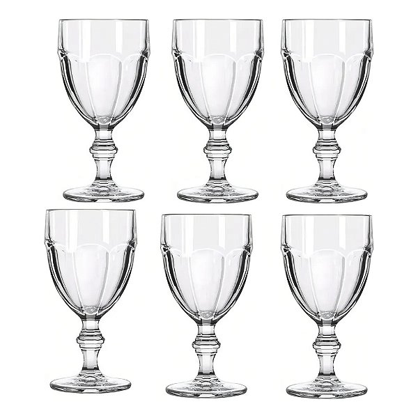 Jogo 6 Taças Vidro Nadir Bristol 470ml Transparente Para Dri Transparente