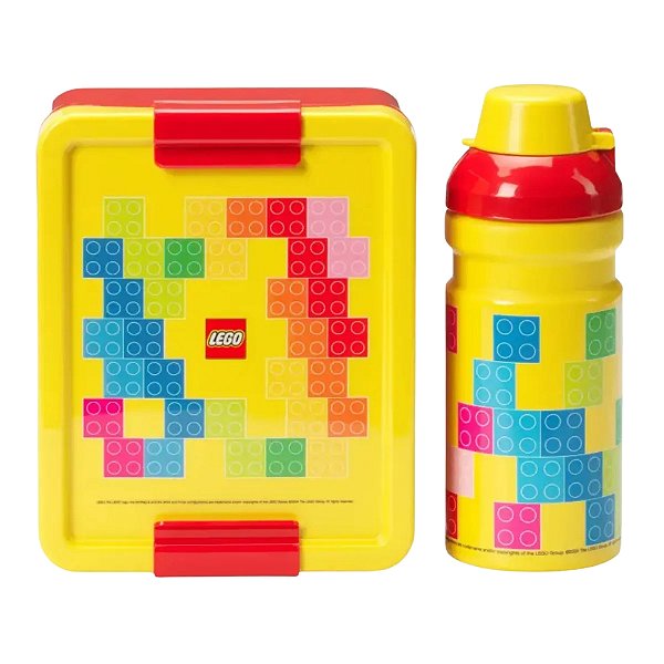 Conjunto Lancheira E Garrafa Lego 2 Peças