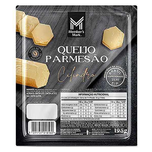 Queijo Parmesão Cilindro 195G Member's Mark